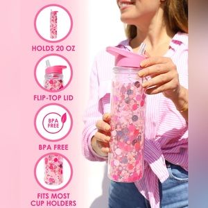 Pink Party Water Bottle